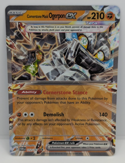 Cornerstone Mask Ogerpon ex 112/167 Sv06: Twilight Masquerade Holo NM Pokemon - Image 1