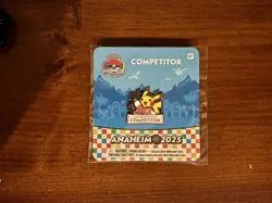 Pokemon Worlds 2025 Anaheim Competitor Pin - Image 1