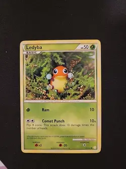 Pokemon Ledyba 71/123 HeartGold SoulSilver Yuka Morii LP Condition - Image 1