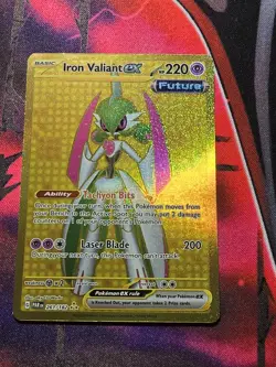 Iron Valiant ex 261/182 SV04: Paradox Rift Holo NM Pokemon TCG - Image 1