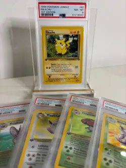 1999 Pokemon Jungle 1st Edition Pikachu 60/64 PSA 8 NM - MT - Image 4