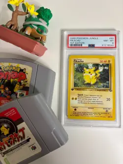 1999 Pokemon Jungle 1st Edition Pikachu 60/64 PSA 8 NM - MT - Image 5