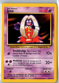 JYNX 31/102 UNCOMMON BASE SET POKEMON MP - Image 1