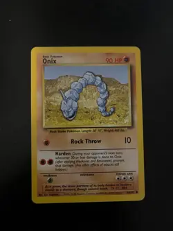Pokemon TCG Onix 60/102 Base Set WOTC LP-NM - Image 1