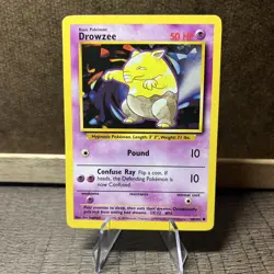 Pokemon TCG Drowzee Base Set 49/102 Regular Unlimited Common - Image 1