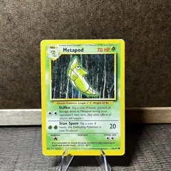 Pokemon TCG Metapod Base Set 54/102 Regular Unlimited Common - Image 1