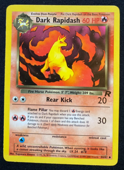 Pokemon TCG Dark Rapidash Team Rocket 44/82 Regular LP - Image 1