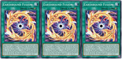 Yugioh! - 3x Earthbound Fusion - PHNI-EN064 - Phantom N. - 1'st Edition - NM/M - Image 1