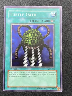YuGiOh! - Turtle Oath MRL-066 Common 1st Edition Near Mint Magic Ruler - Image 1