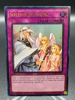 Solemn Warning RA02-EN078 1st Edition Ultra Rare Rarity Collection II Yu-Gi-Oh! - Image 1