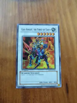 Yugioh Gaia Knight, The Force Of Earth 5DS1-EN042 Super Rare 1st Ed LP - Image 1