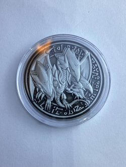YuGiOh - Blue-Eyes Ultimate Dragon - YCS Pre-Reg Coin - Official - Silver - Image 1