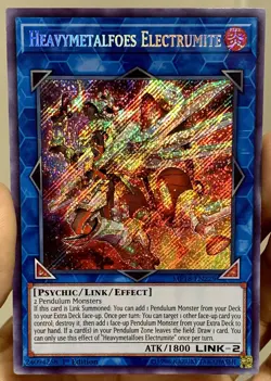 Yugioh 1xCopy Heavymetalfoes Electrumite MP18-EN229 Secret Rare 1st NM w/Track - Image 3