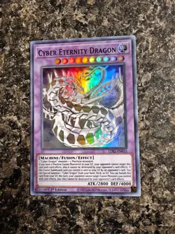 Yugioh Cyber Eternity Dragon (Purple) - LDS2-EN003 - 1st Ed. Ultra Rare NM - Image 1