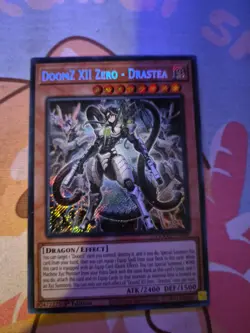 Yugioh DoomZ XII Zero - Drastea DOOD-EN008 Secret Rare 1st Edition NM - Image 1