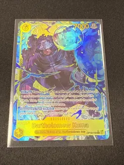 2025 ONE PIECE CARD TCG - Bartholomew Kuma OP12-119 - SUPER RARE ATL ART legacy - Image 2