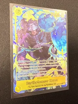 2025 ONE PIECE CARD TCG - Bartholomew Kuma OP12-119 - SUPER RARE ATL ART legacy - Image 3