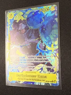 2025 ONE PIECE CARD TCG - Bartholomew Kuma OP12-119 - SUPER RARE ATL ART legacy - Image 4