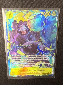 2025 ONE PIECE CARD TCG - Bartholomew Kuma OP12-119 - SUPER RARE ATL ART legacy - Image 5