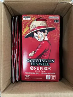 One Piece OP-13 Carrying on His Will Sleeved Booster Packs (LOT OF 20) - Image 1
