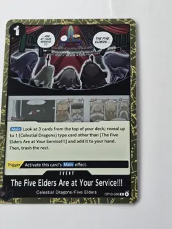 One Piece Tcg The Five Elders Are at Your Service!!! Op13-096 Event Rare Eng Nm - Image 1