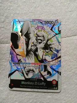 One Piece TCG English ST21-001 Monkey D Luffy Leader Alt Art Parallel - Image 1