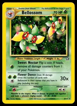 Bellossom 3/111 Neo Genesis Unlimited Edition Holo Rare Pokemon Card - Image 1