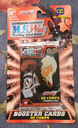Gundam M.S. War Trading Card Game Oz Corps 10 Card Booster Pack Sealed - Image 1