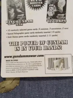 Gundam M.S. War Trading Card Game Oz Corps 10 Card Booster Pack Sealed - Image 4