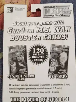 Gundam M.S. War Trading Card Game Oz Corps 10 Card Booster Pack Sealed - Image 5