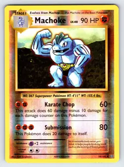Machoke 58/108 2016 XY Evolutions Pokemon Card TCG Reverse Holo Nintendo - VLP - Image 1