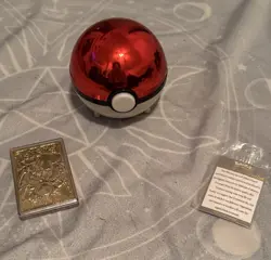23K Gold Plated CHARIZARD Trading Card 1999 Burger King Pokemon Ball - Image 5