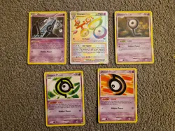 Pokemon Unown VSTAR Silver Tempest Full Art Card 199/195 TCH Holo - Image 1