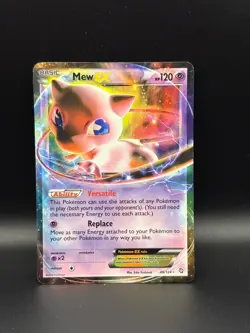Pokemon 2012 TCG Mew EX Ultra Rare Holo Card 46/124 Dragons Exalted - MP - Image 1