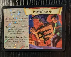 Harry Potter TCG Dragon's Escape #4/116 Rare Foil Card Base Set Holo WotC - Image 1