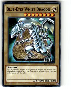 Blue-Eyes White Dragon (Tablet Background) - LDK2-ENK01 - Common YuGiOh TCG Card - Image 1
