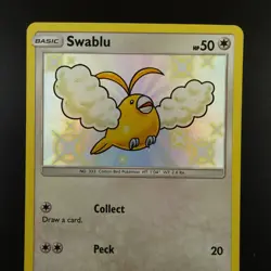 Swablu SV42/SV94 Pokemon Hidden Fates Shiny Holo Card - Image 2