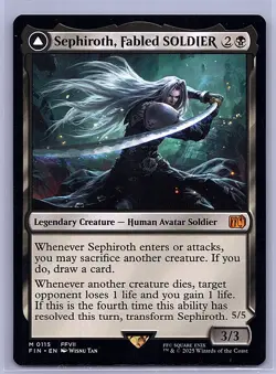 Sephiroth, Fabled SOLDIER - MTG FINAL FANTASY #115 - Magic the Gathering Regular - Image 1