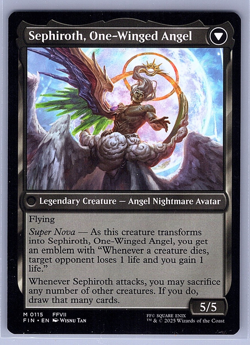 Sephiroth, Fabled SOLDIER - MTG FINAL FANTASY #115 - Magic the Gathering Regular - Image 2
