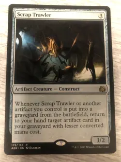 MTG Scrap Trawler Aether Revolt Magic The Gathering x1 - FREE SHIPPING - Image 1