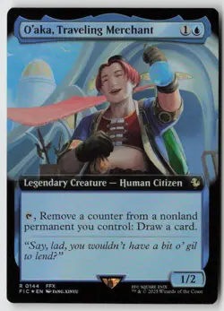 O'aka, Traveling Merchant (Extended Art) Commander: FINAL FANTASY (144) Foil - M - Image 1