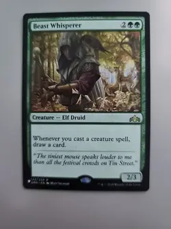 MTG Beast Whisperer Mystery Booster Guilds of Ravnica 123/259 Regular Rare - Image 1