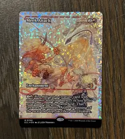 Meek Attack - Fracture Foil Showcase Lorwyn Eclipsed (ECL) NM Pack Fresh MTG - Image 1