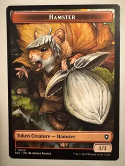 Hamster // Saproling Double-Sided Token 22//30 BLC MTG NM - Image 1