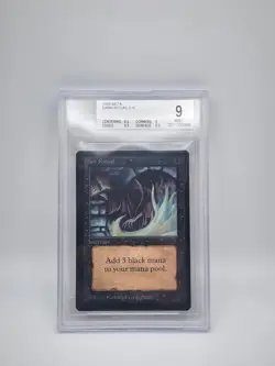 MTG Limited Edition Beta 1993 Dark Ritual BGS 9.0 MINT - Image 1