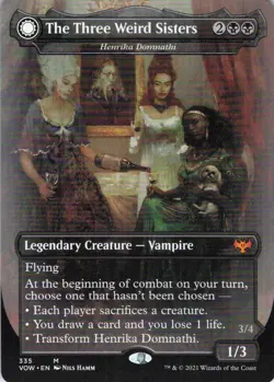 MTG The Three Weird Sisters - Henrika Domnathi (335) | NM | Crimson Vow {VOW} - Image 1