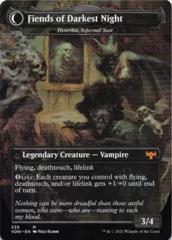 MTG The Three Weird Sisters - Henrika Domnathi (335) | NM | Crimson Vow {VOW} - Image 2