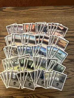 7th Edition Basic Land Lot x80 - Magic the Gathering Seventh Lands 4x Each Art - Image 1