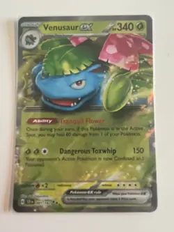 Venusaur ex 001/142 Double Rare Holo Near Mint Condition Stellar Crown - Image 1