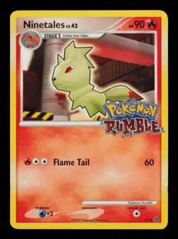 Pokemon Card Ninetales 3/16 lv.42 Rumble Wii Nintendo Promo Rare Vintage NM 2009 - Image 1